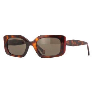 A0583Z New CAROLINA HERRERA Havana Square Her 0182/S O6370 Sunglasses Women